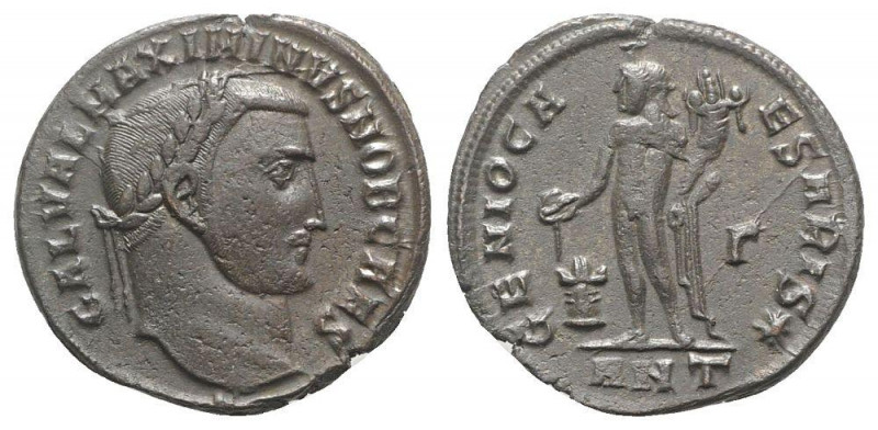 Maximinus II (Caesar, 305-309). Æ Follis (27mm, 7.24g, 12h). Antioch, AD 309. La...