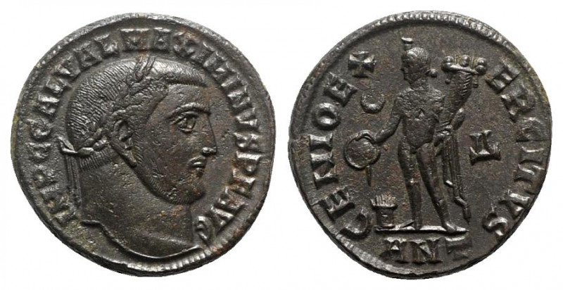 Maximinus II (310-313). Æ Follis (22mm, 6.40g, 12h). Antioch, AD 312. Laureate h...