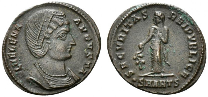 Helena (Augusta, 324-328/30). Æ Follis (17mm, 2.85g, 12h). Antioch, 328-9. Diade...