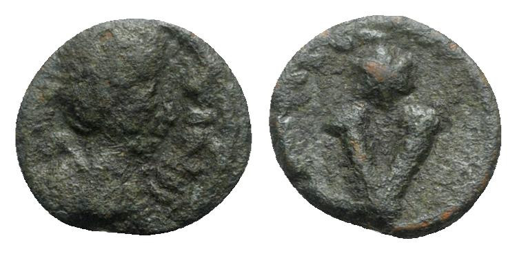 Justinian I (527-565). Æ 5 Nummi (10mm, 1.25g, 11h). Imitative (Sicilian?) mint,...