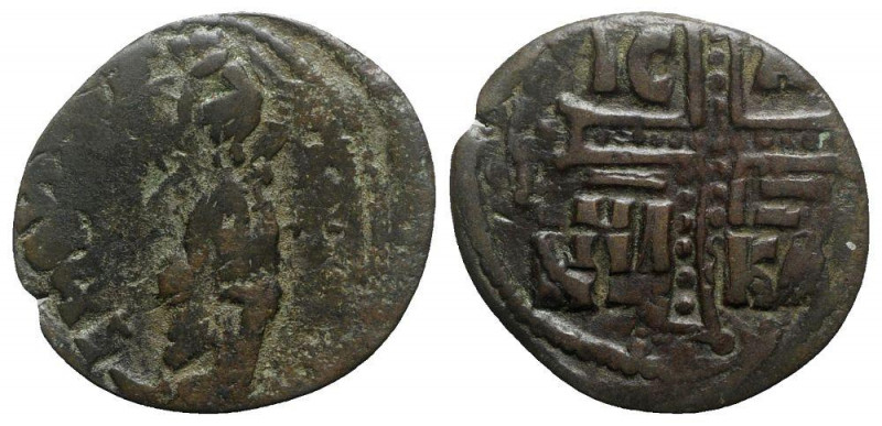 Anonymous, time of Michael IV, c. 1034-1041. Æ 40 Nummi (30mm, 6.25g, 6h). Const...