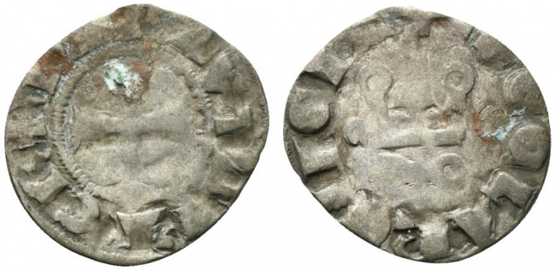 Principality of Achaea. Gui II de La Roche (1287-1308). BI Denier (19mm, 0.77g, ...