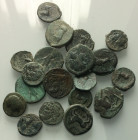 Magna Graecia, lot of 19 Æ coins, to be catalog. Lot sold as is, no return