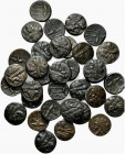 Sicily, Syracuse, Hieron II (275-215 BC), lot of 33 Æ coins (Poseidon/Trident). Lot sold as is, no return
