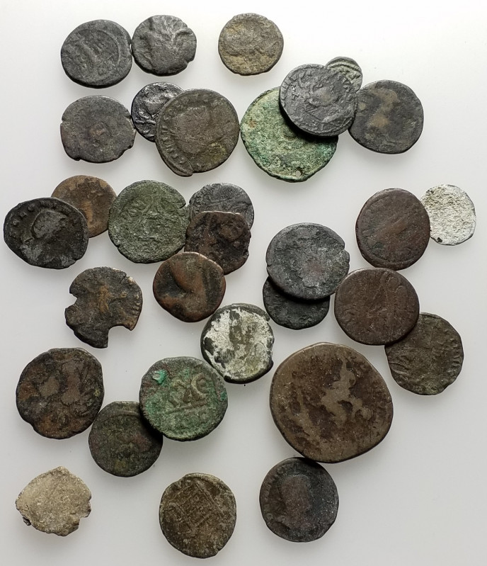 Mixed lot of 31 Greek, Roman and Byzantine Æ coins, to be catalog. Lot sold as i...