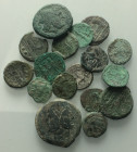 Lot of 17 Roman Republican Æ coins, to be catalog. Lot sold as is, no return