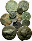 Lot of 12 Roman Republican Æ coins, to be catalog. Lot sold as is, no return