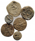 Lot of 6 Roman Pb Tesserae, c. 1st century BC - 1st century AD. Lot sold as is, no return