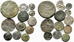 Lot of 12 Roman Republican, Roman Imperial and Byzantine Æ coins, to be catalog. Lot sold as is, no return