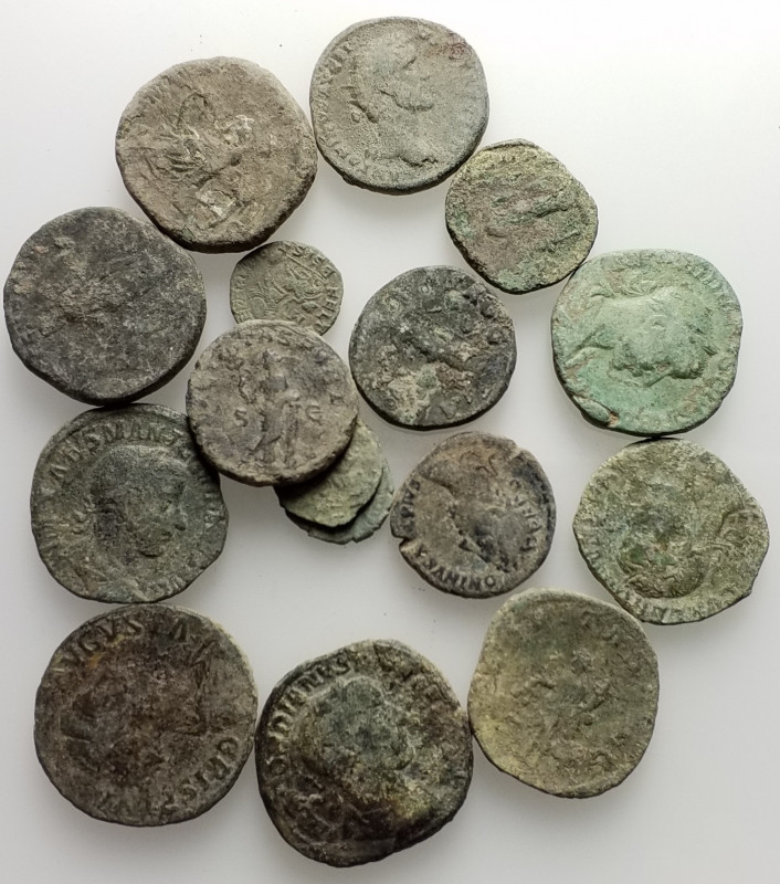 Lot of 16 Roman Imperial Æ coins, to be catalog. Lot sold as is, no return