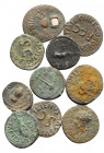 Lot of 10 Roman Imperial Æ Quadrantes (1 pierced), to be catalog. Lot sold as is, no return