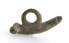 Roman bronze phallic amulet (Fascinus); ca. 1st - 3rd centuries AD; length cm 3,7