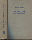 ALFOLDI A. - Das fruhe Rom und die latiner. Darmstadt, 1977. Pp. xix – 604, tavv. 24 + 1 + carta topografica. Ril. ed ottimo stato, importante e raro....
