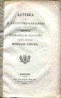 CAVEDONI D. C. - Lettera di Celestino Cavedoni al chiarissimo signor professore Domenico Sestini sopra alcune medaglie greche. Modena, 1830. Pp. 25. R...
