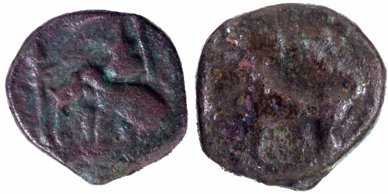 Ancient India Coins
Sangam Cholas (300-200 BC)
Copper Unit 
Sangam Cholas (3 ...