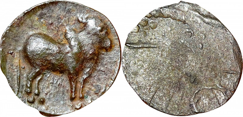 Ancient India Coins
Pallava Dynasty (200-800 AD)
Karur Region
Copper Unit 
P...