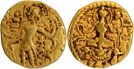 Gold Dinar Coin of Chandragupta II of Gupta Dynasty of of Archer type.