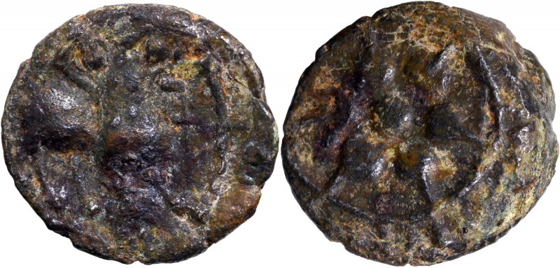 Ancient India Coins
Vishnukundin Dynasty
Copper Unit
Vishnukundin Dynasty (45...
