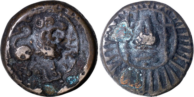 Ancient India Coins
Vishnukundin Dynasty
Copper Unit
Vishnukundin Dynasty (45...