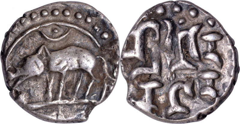 Hindu Medieval of India
Rashtrakutas (700-800 AD)
Silver Drachma
Rashtrakutas...