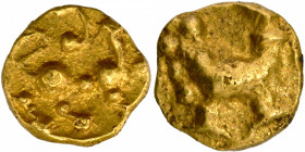 Gold Fanam Coin of Vikramaditya VI of Chalukyas of Kalyana.