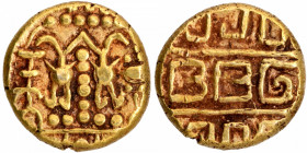 Gold Gadyana Coin of Alupas of Alvakheda.