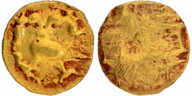 Gold Half Varaha Coin of Achutharaya of Tuluva Dynasty of Vijayanagara Empire.