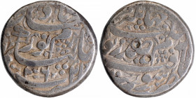 Silver One Rupee Coin of Noorjahan of Surat Mint.