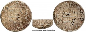 Silver One Rupee Coin of Shahjahan of Pattan Deo Mint.