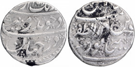 Silver One Rupee Coin of Aurangzeb Alamgir of Bijapur Dar uz Zafar Mint.