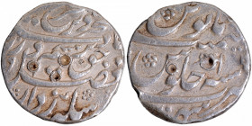 Silver One Rupee Coin of Farrukhsiyar of Sahrind Mint.