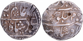 Silver One Rupee of Alamgir II of Ausa Mint.