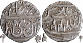 Silver One Rupee Coin of  Mominabad Bindraban Mint of Maratha Confederacy.