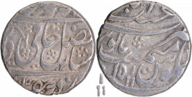 Silver One Rupee Coin of Najibabad Mint of Rohilkhand.