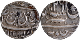 Silver One Rupee Coin of Brijis Qadr of Awadh.