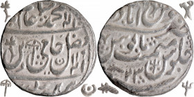 Silver One Rupee Coin of Mominabad Bindraban Mint of Bindraban State.