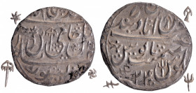 Silver One Rupee Coin of Mominabad Bindraban of Bindraban.