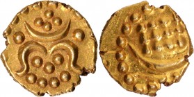 Gold Half Fanam Anantraya of Karthik Thirunal Rama Varma of Travancore.
