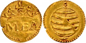 Gold Half Manuel Coin of D. Manuel I of Goa Mint of Indo Portuguese.