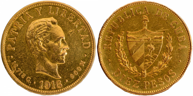 Cuba
Pesos 10
Cuba, Jose Mart&iacute;, Cuban National Hero (1853-1895 AD), Gol...