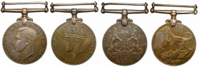 A Pair of Copper Nickel Medals Awarded to Jemdr. Mohd. Habibullah.