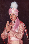 Vintage Coloured Post Card of Magician Protul Chandra Sorcar Jr Autograph.