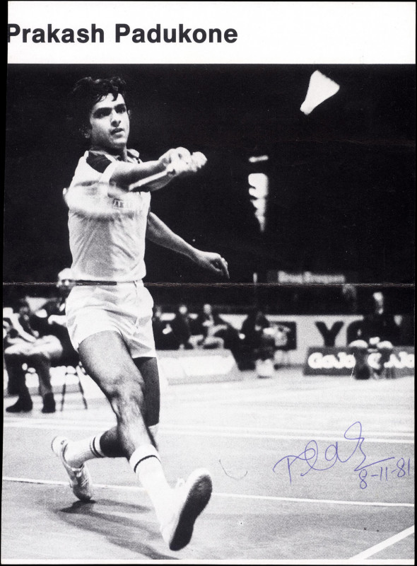Sports
Autograph, Prakash Padukone, 8th November 1981, B/W Photograph, Signed i...