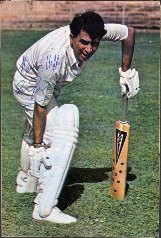 Cricket
Cricketer Team
Autograph, Sunil Manohar Gavaskar, 1982, Signed in Engl...