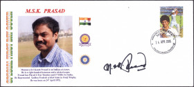 Autograph of MSK Prasad on Special First Day Cover.
