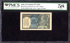 One Rupee Banknote of King George V Signed by J W Kelly of 1935.