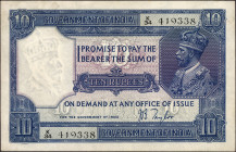 Ten Rupees Banknote of King George V Signed by J B Taylor of 1926.