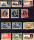 Kuwait Overprinted Stamps of King George V and King George VI