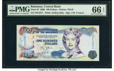 Bahamas Central Bank 100 Dollars 2000 Pick 67 PMG Gem Uncirculated 66 EPQ. 

HID09801242017

© 2020 Heritage Auctions | All Rights Reserved