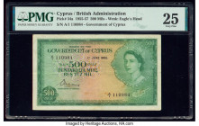 Cyprus Central Bank of Cyprus 500 Mils 1.6.1955 Pick 34a PMG Very Fine 25. 

HID09801242017

© 2020 Heritage Auctions | All Rights Reserved